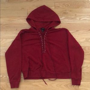 Forever 21 red hoodie